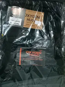 Celana Oxygen Hugo Model Jeans Size 27 Slim Fit warna hitam.