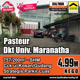 Jual Cepat Bangunan Komersil Dekat Exit Tol Pasteur