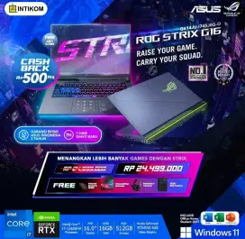 Cicilan Laptop Asus Rog Strix G16 dp mulai 199000