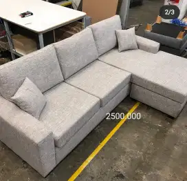 Sofa L minimalis keluarga