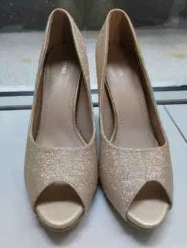 dijual sepatu pesta shimmer glitter merk tentoes