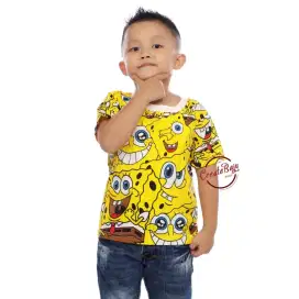 Kaos anak laki laki spongebob