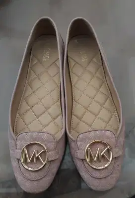 MK Pink Canvas Flat