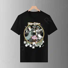 Kizaru Kaos Anime Spy X Family Work Life Balance Hitam Baju Tshirt
