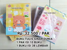 Buku tulis sinar dunia sidu 1 pak isi 38 lembar