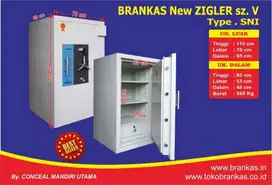 Brankas Merk Conceal - Zigler Brangkas Baru Bekas Tahan Api Safety Box