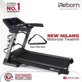 Alat Fitness Treadmill Elektrik iReborn New Milano