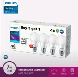 Philips RadiantLine Multipack LEDBulb 7W 6500K