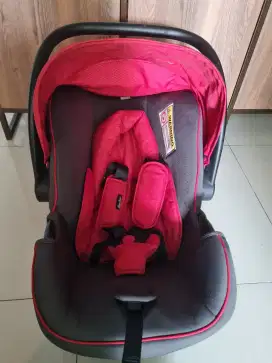 Car seat Baby 2 in 1 Coco Latte Red Black Mulus