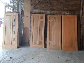 Pintu jati minimalis