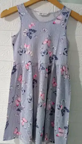 H&M Sleeveless Dress Original Anak Perempuan Butterfly