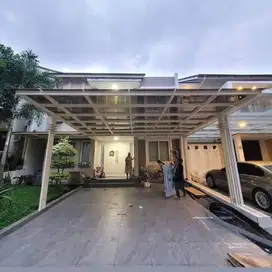 Kanopi kaca murah meriah, kanopi transparan mewah dan elegan #394