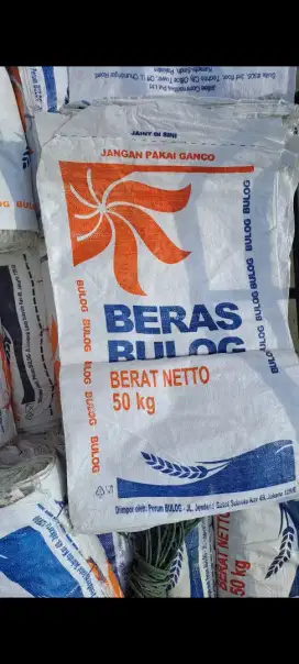 Goni bekas beras bulok 50 kg 1 merek cntk dan bgs smua nya