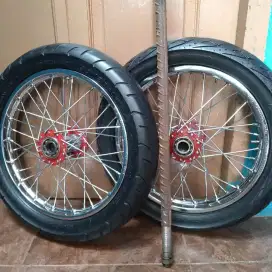Roda gerobak jari2 motor ring 14 & 17