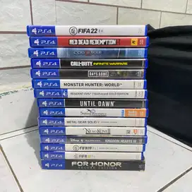 BD / KASET PS4: RED DEAD REDEMPTION II, DAYS GONE, FIFA, RESIDENT EVIL