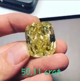 Dijual berlian kuning besar ada 3 macam asli memo GIA