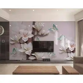 Pesan wallpaper dinding 3d custom toko jual dan pasang gorden murah