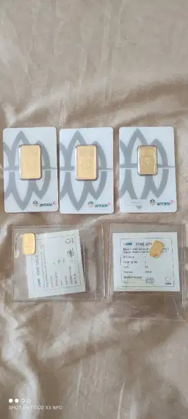 Logan mulia antam 10 gr x 2 (kemasan baru),5gr (k.baru), 5gr dan 2 gr