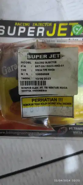Injektor brt baru pakai 1 bulan