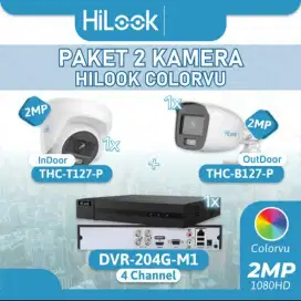 Pasang cctv Hilook 24/7 berwarna dalam gelap