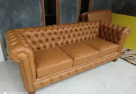 Sofa Retro 3 seats  jok full kancing