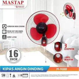 Kipas Angin Mastap Dinding 16 Inch