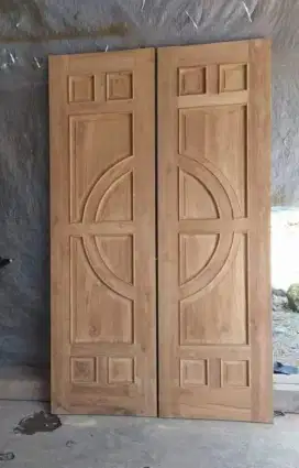 Pintu kusen .bahan kayu jati ..dan mahani