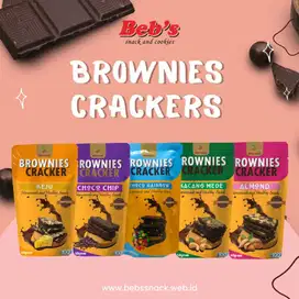 Brownies Cracker Bebssnack (keripik brownies) murah crispy - kemasan