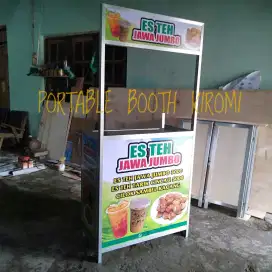 Booth Portabel Gerobak Stan Asli Aluminium