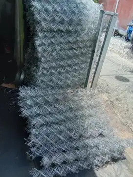 KAWAT HARMONIKA KHAS PVC HIJAU BIRU DAN BRONJONG BATU GUNUNG