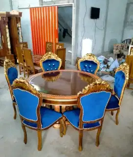 Set meja makan bundar k6
