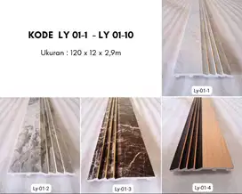 Wallpanel PVC Kayu Panel MOTTO Panjang 2,9m Anti Air dan Rayap