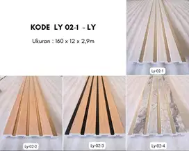 Wall Panel PVC Dinding Indoor MOTTO Anti Rayap Panjang 2,9m