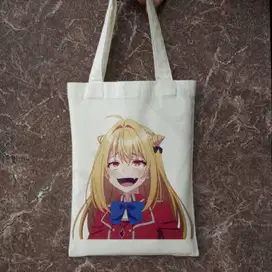 Tas Hikikomari Waifu Figure Tote Bag Gantung Totebag Terakomari Parody