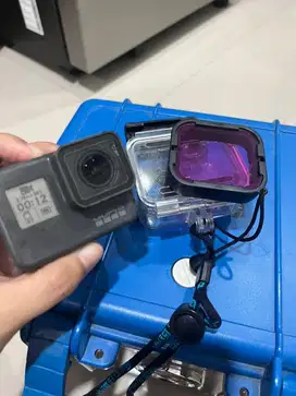 Go pro hero 6 + gratis pelindung bawah air+ box savety (asli)