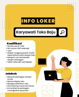 Loker Karyawati Toko Baju Kalimulya