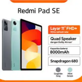 Redmi Pad SE 4/128 Gray Green Ready stock