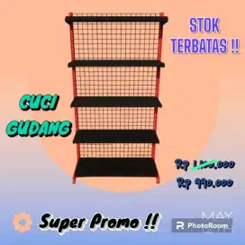 Rak Gondola Premium Full Plat Besi