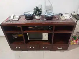 Buffet Tv/pajangan jati tua vintage