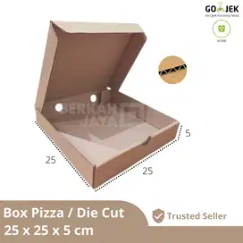 Box Pizza / Kardus / Hampers / Dus Packing / Gift Box - 25 X 25 X 5 cm