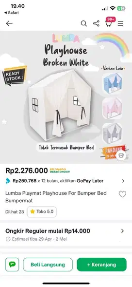 playmate lumba second tempat bermain