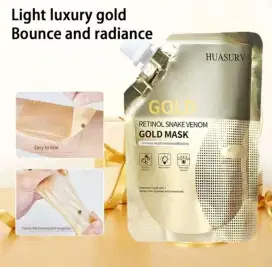 huasurv retinol snake gold mask masker wajah anti penuaan