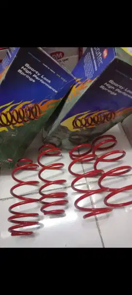 Per keong lowering kit recing ceper merk APM buat mobil Honda Brio