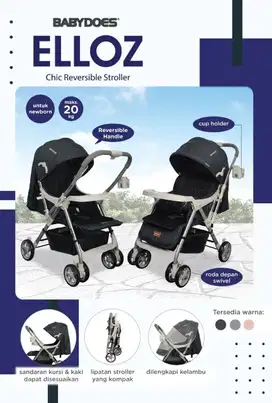 Kereta Dorong/Stroller Babydoes Elloz