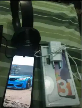JUAL samsung A31 6/128Gb fullset lengkap dgn fus