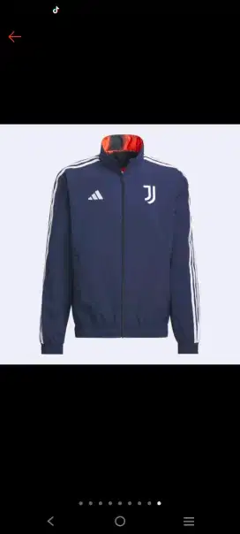 ADIDAS FOOTBALL Jaket Anthem Juventus Pria Biru