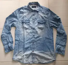 Kemeja blue wash