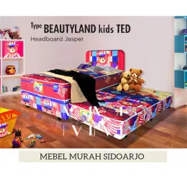 Springbed Sorong Anak Lebar American Beautyland 120x200 bedset murah