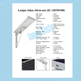 Lampu All In One Tenaga Surya IC-AIOM 100W