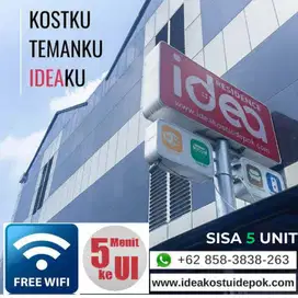 Idea Kost: Kos UI Depok, FREE Wifi, GAS, air mInum, AC furnish